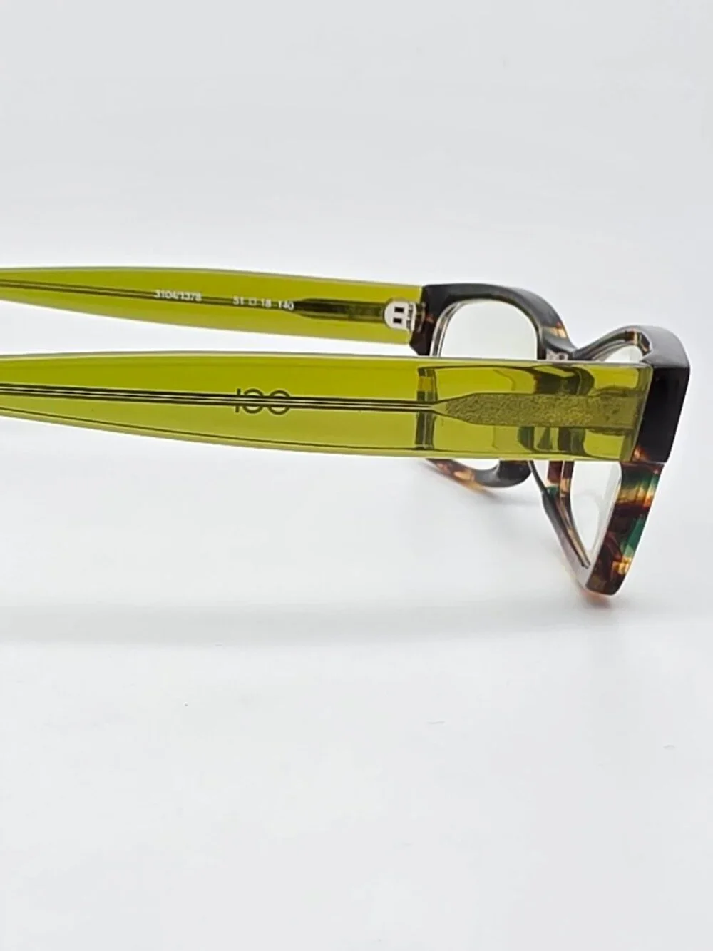 OGI Eyewear 3104/1378 Green Camouflage Crystal Green Eyeglasses Frame w/ Case